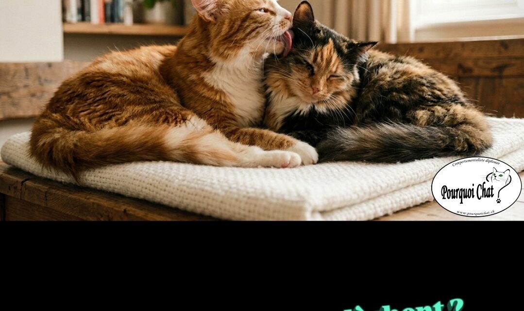 Pourquoi tes chats se lèchent ?