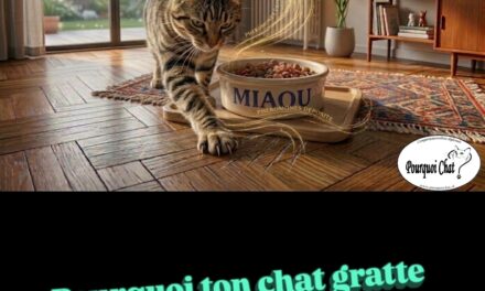 Pourquoi ton chat gratte à côté de sa gamelle ? 🐾