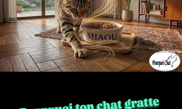Pourquoi ton chat gratte à côté de sa gamelle ? 🐾
