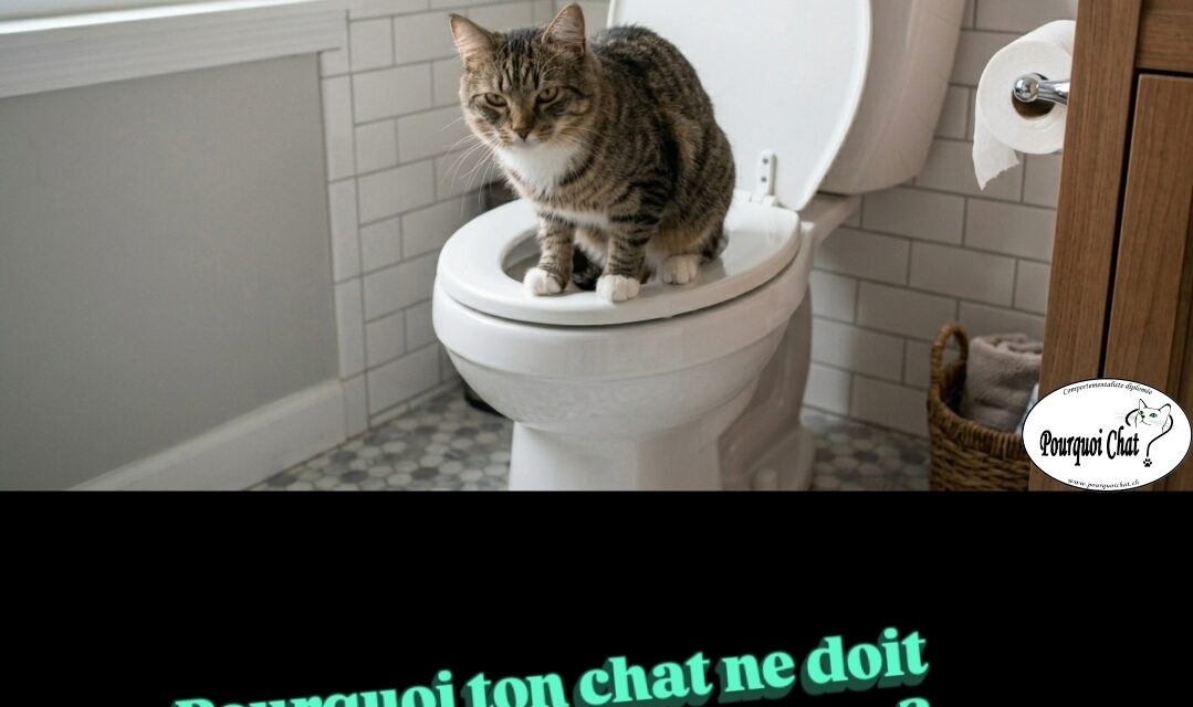 Pourquoi ton chat ne dois PAS utiliser tes toilettes ?