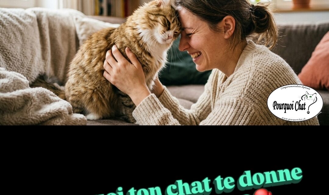 Pourquoi ton chat te donne des coups de tête ?