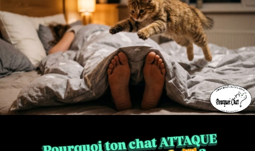 Pourquoi ton chat attaque tes pieds la nuit ? 🌙🦶